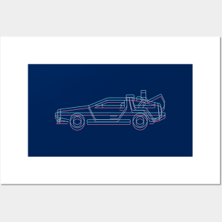 Delorean Posters and Art